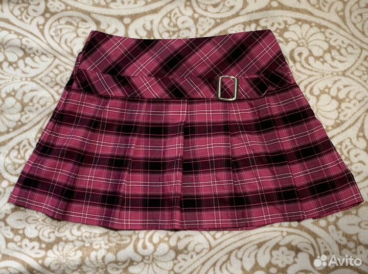 Юбка плиссированная в клетку