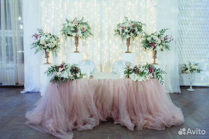 Свадебные украшения из органзы и другое продам за