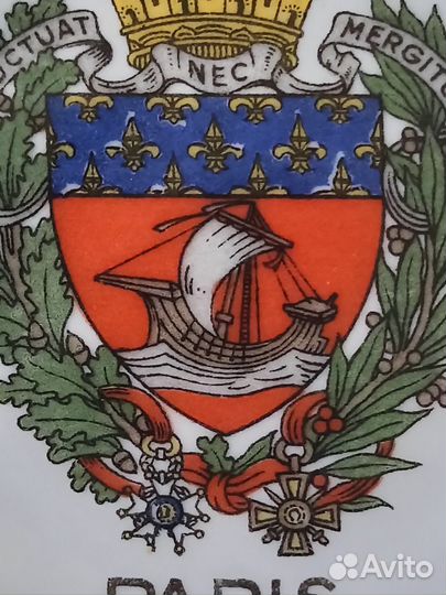 Винтажная пепельница Paris Limoges France