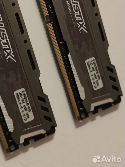 Оперативная память crucial Ballistix ddr4 16gb