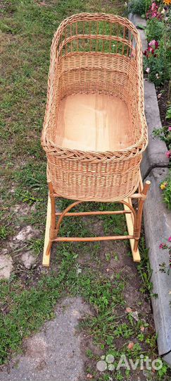 Детская люлька колыбель плетеная