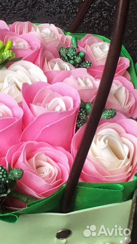 Букет из мыльных роз