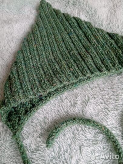 Шапка гномик и шарф для мальчика