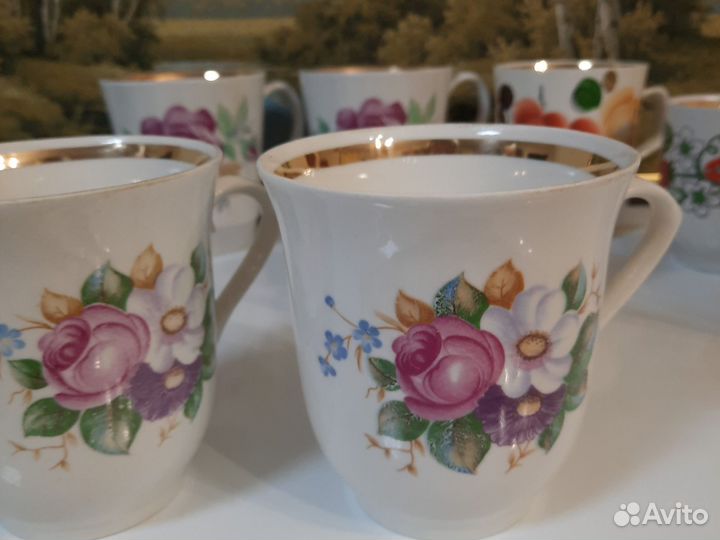 Бокалы фарфоровые СССР