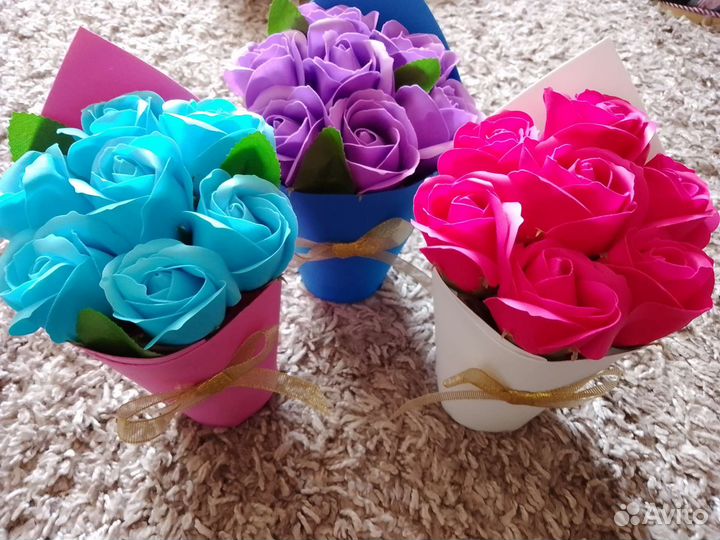 Мыльные розы букеты