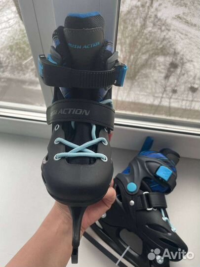 Коньки детские раздвижные