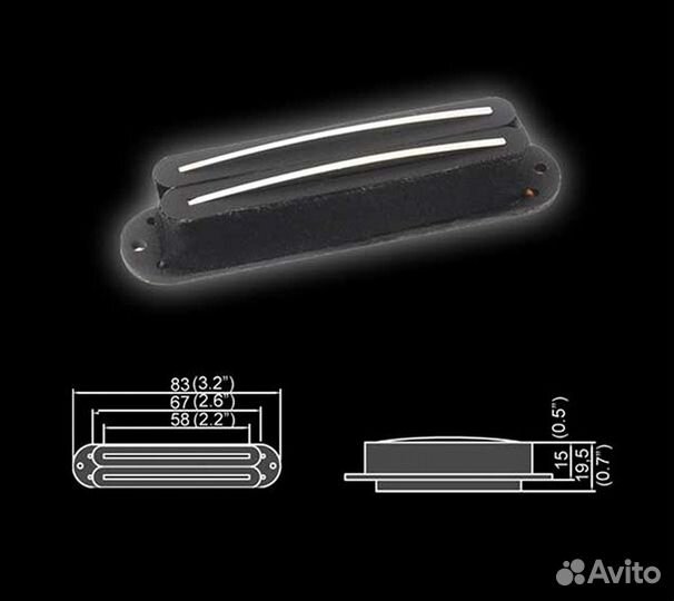BHS-94ABridge-BK Звукосниматель магнитный, сингл