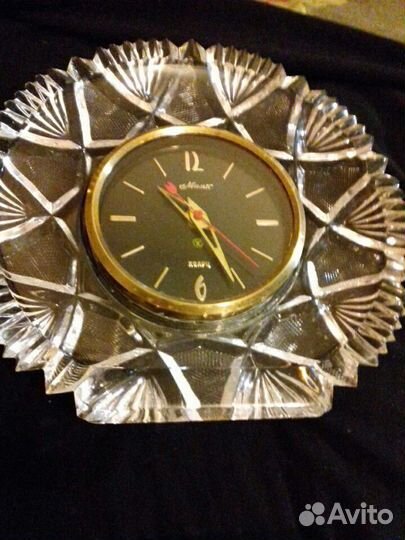 Интерьерные часы Маяк в хрустале