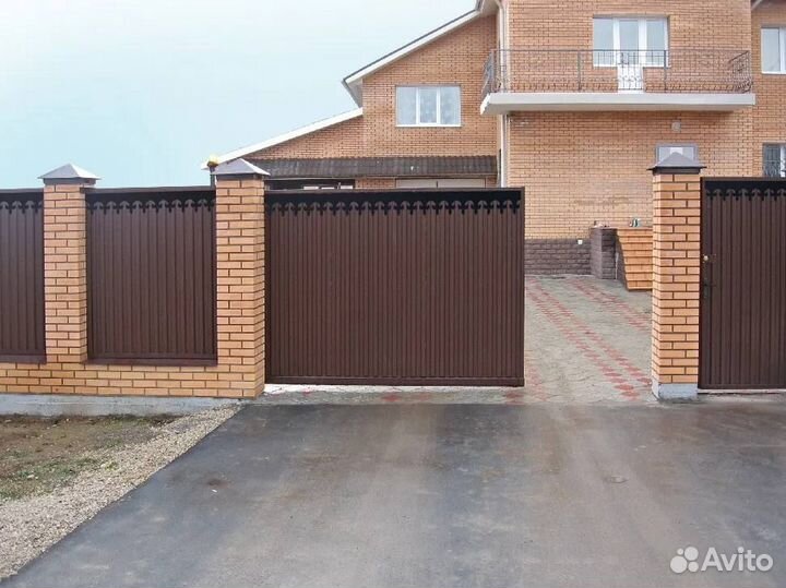 Откатные ворота под ключ