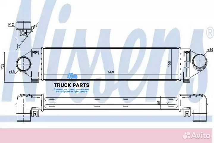 Nissens 96561 интеркулер