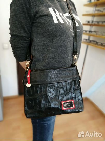 Сумка кожаная кроссбоди Marc Jacobs