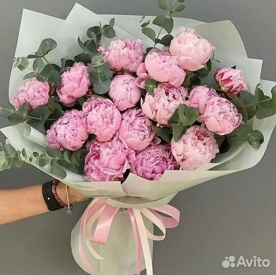 Пионы Букет пионов Доставка цветов