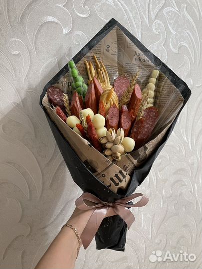 Мужские букеты съедобные мясные