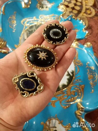 Броши старинные