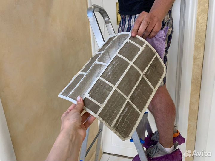 Чистка сплит систем, ремонт сплит систем, заправка