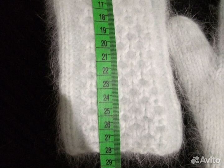 Варежки пуховые женские