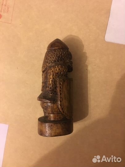 Резная фигура гнома из дерева, 10.5х4см