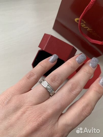 Кольцо Cartier фианиты