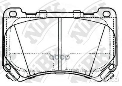 PN11002-nibk колодки дисковые передние Hyundai