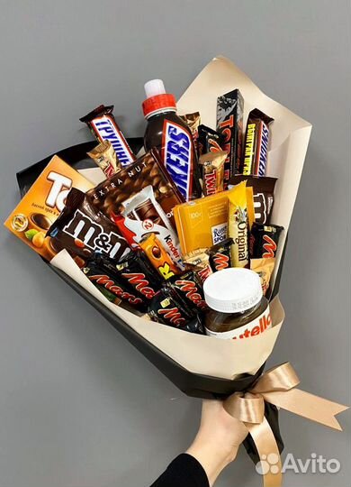 Букеты из конфет, зефира, шоколада