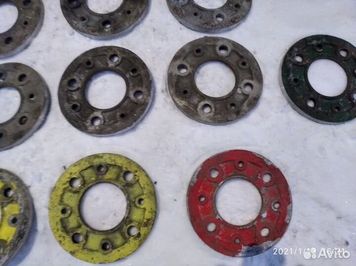 Проставки под колесные диски на ваз, толщина 8 мм