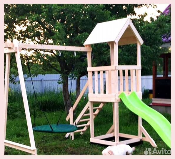 Деткая площадка уличная из дерева