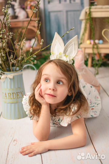 Детская фотосессия/ Пасха с кроликом