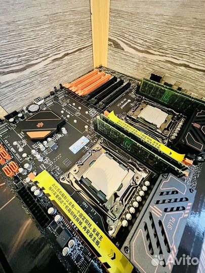 Комплект x99 2011v3 2x Xeon 2680v4 64gb DDR4