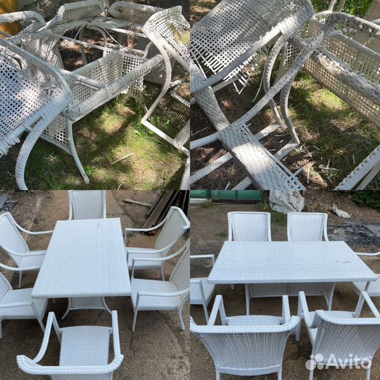 Ремонт плетеной мебели из искусственного ротанга