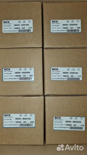 Инкрементальные, Абсолютные энкодеры Sick