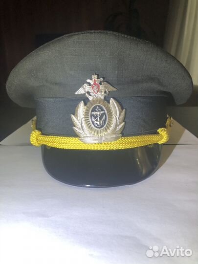 Фуражка военная офисная вмф офицерская черная