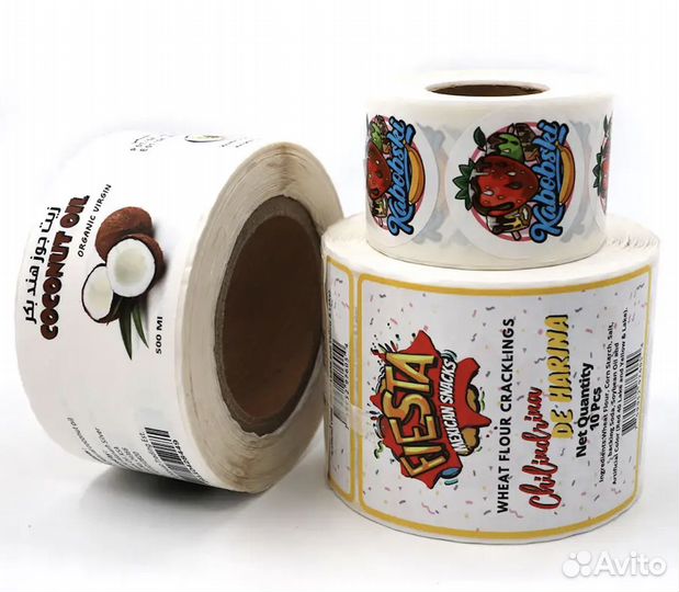 Печать наклеeк, стикеров в Китае