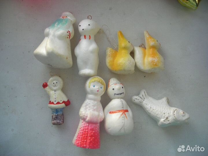 Елочные игрушки СССР редкие, прищепки