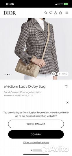 Christian Dior Medium Lady D-Joy Bag