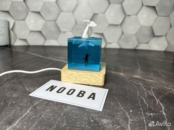 Ночник из эпоксидной смолы