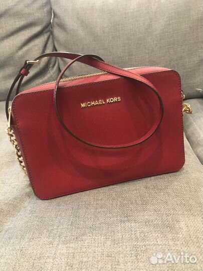 Сумка Michael Kors кроссбоди красная