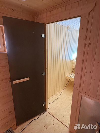 Перевозная баня из бруса 2.3 x 6 м