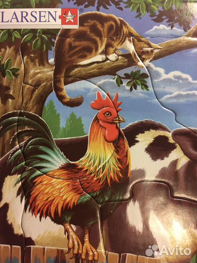 Пазлы Larsen животные фермы, 23 детали