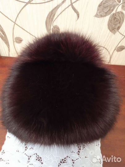 Шапка из песца женская