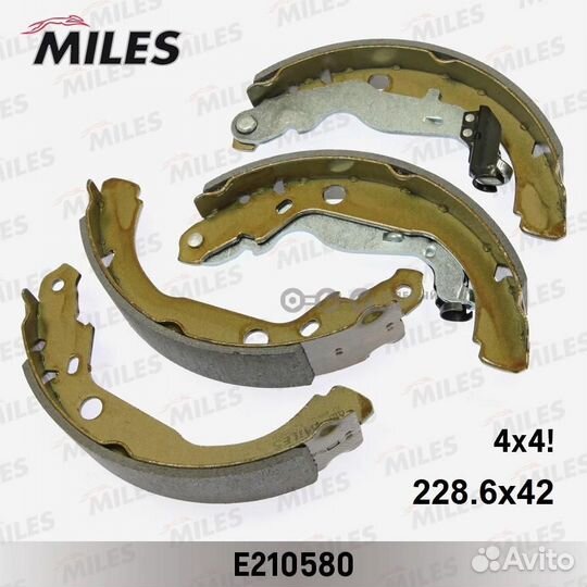 Miles E210580 Колодки тормозные задние renault dus