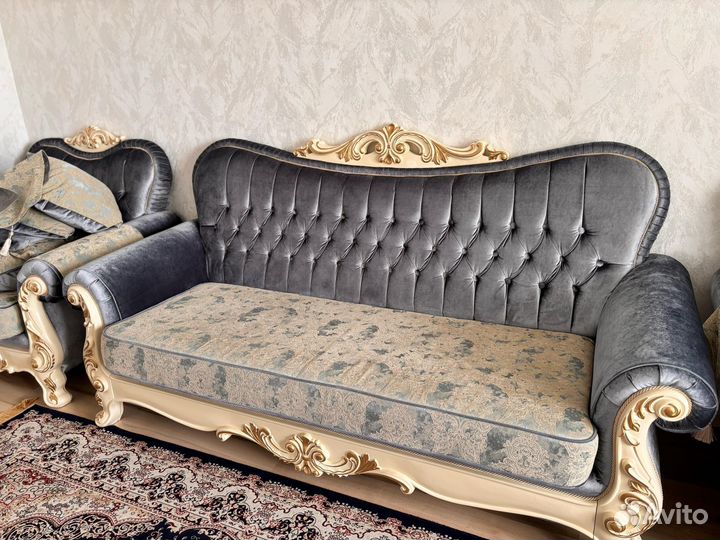 Мягкая мебель диван и кресла бу