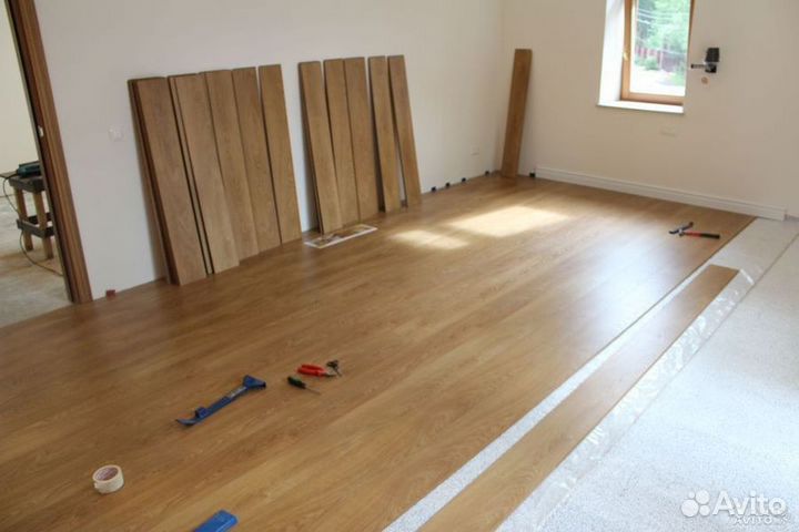 Укладка ламината,кварцвинила