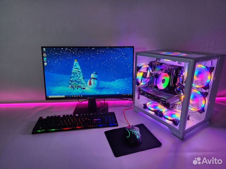 Игровой пк inтеl I5-12400F+RTX 3070 asus+HyperX16G