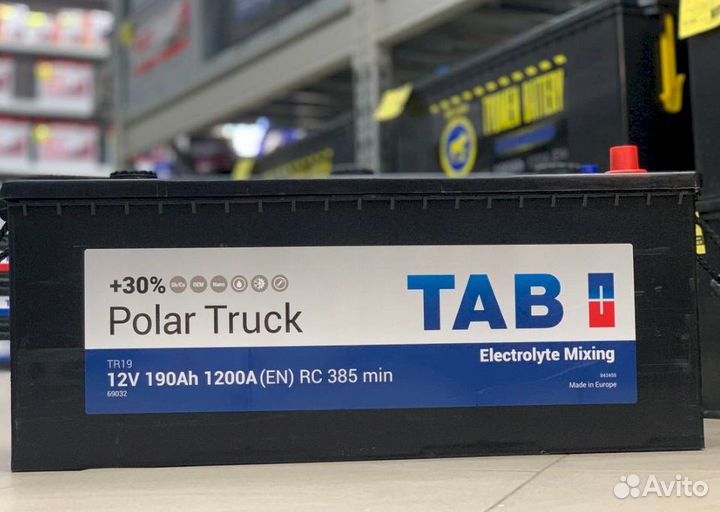 Аккумулятор грузовой TAB polar truck 190 Ач