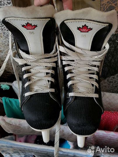 Коньки хоккейные 35 размер