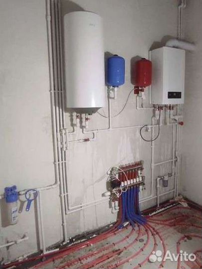 Монтаж отопления, водоснабжения в частном доме