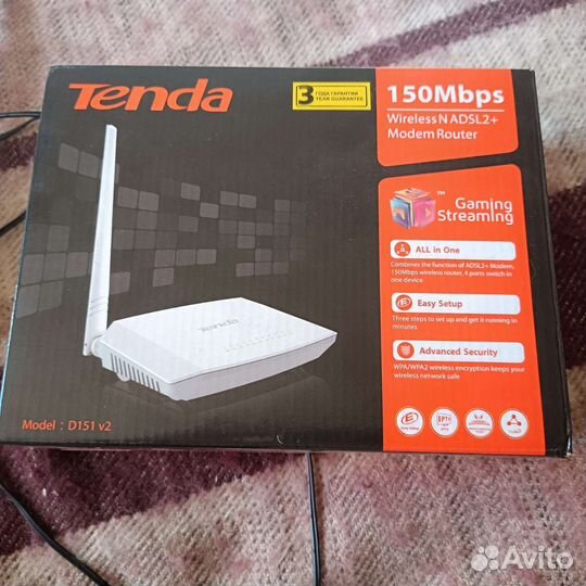 Роутер adsl2+ Tenda D151