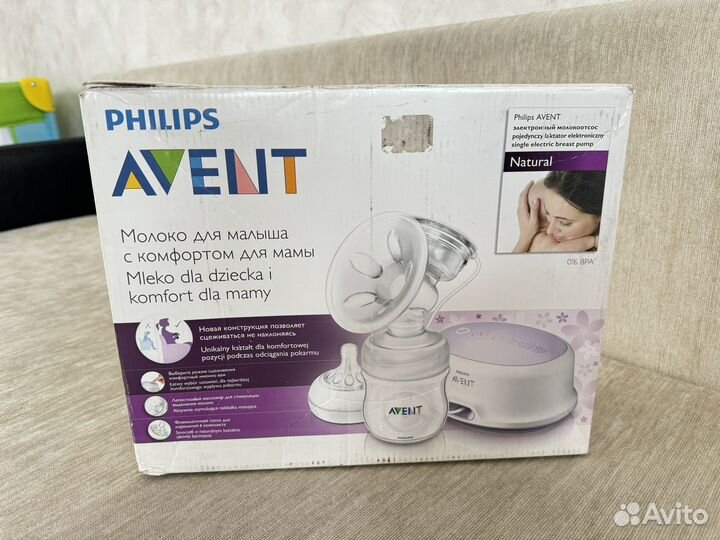 Молокоотсос avent электрический
