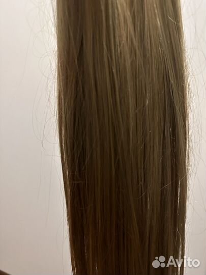 Накладной хвост из натуральных волос