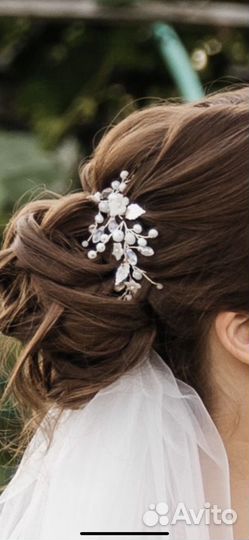 Свадебная веточка в прическу. Украшение на свадьбу